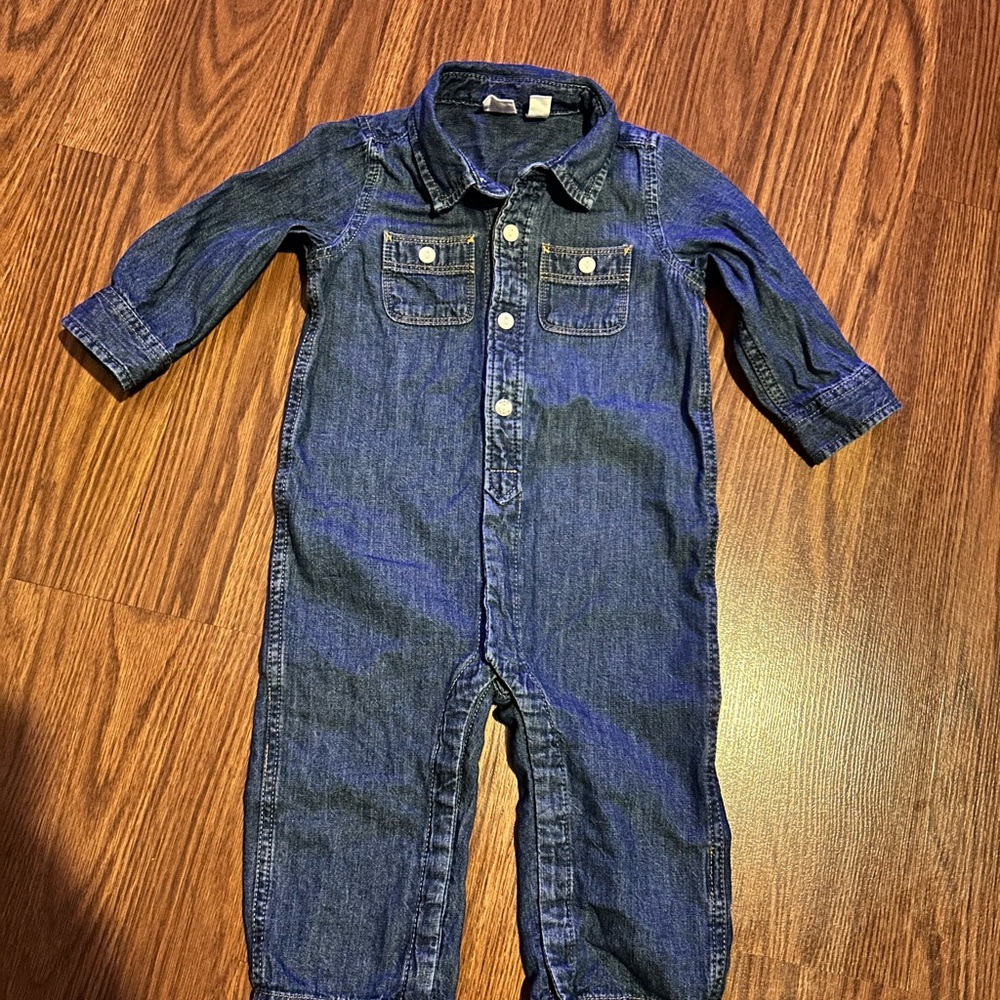 Baby GAP Blue Denim Jumpsuit